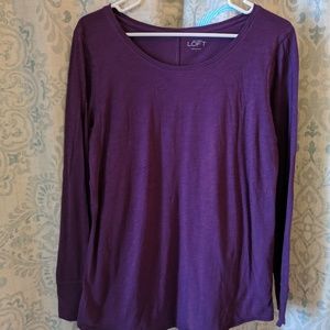 Purple Longsleeve Tee Loft